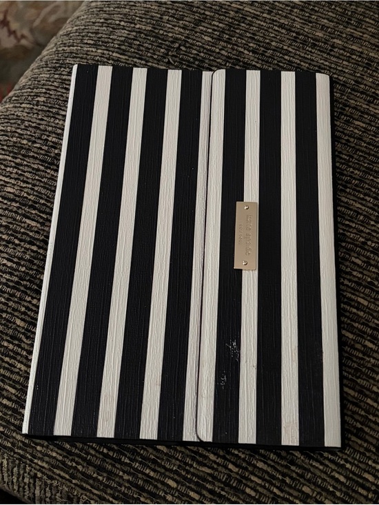 kate spade Accessories - Kate spade Black and White Striped tablet case